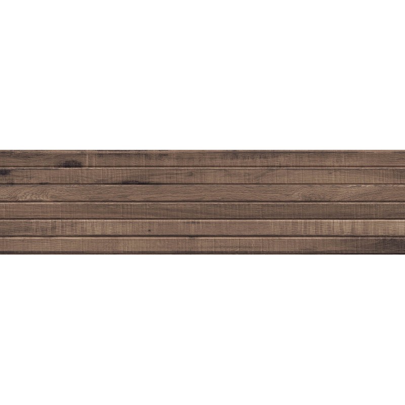 Mexen Western Wood Choco Gres glazé rekt. G1, Mauerfliesen Holzoptik 120 x 30 cm, matt - TL702-120-030-56