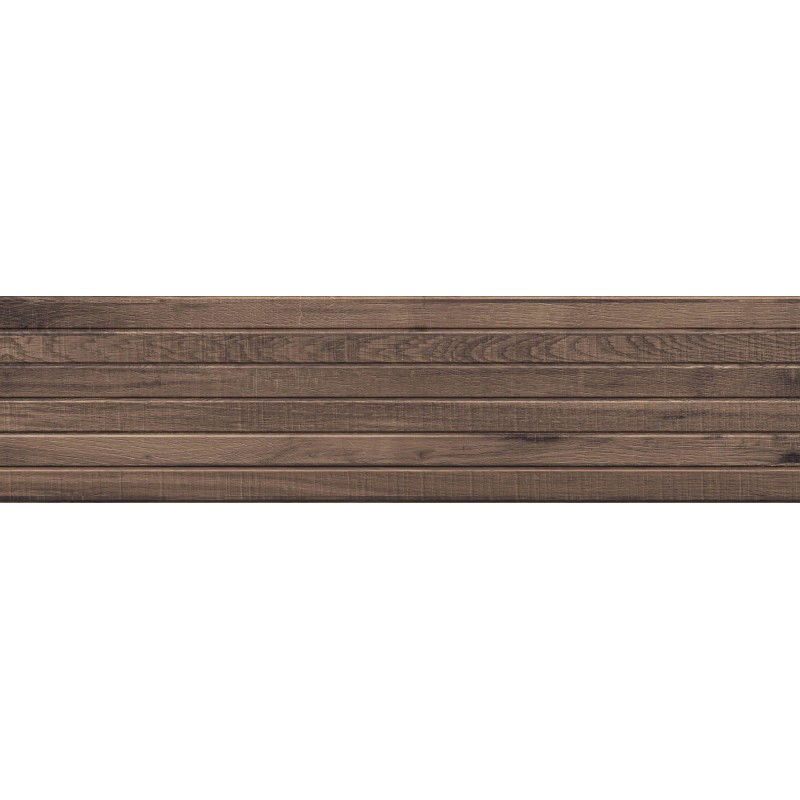 Mexen Western Wood Choco glasiertes Feinsteinzeug rektifiziert G1, holzähnliche Boden- und Wandfliese 120 x 30 cm, matt