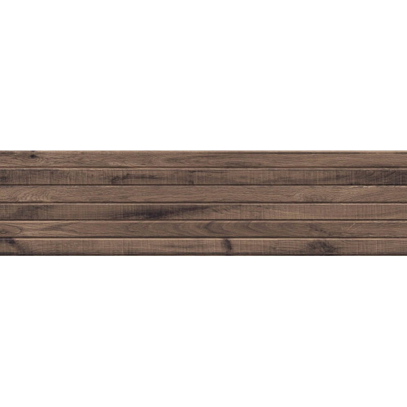 Mexen Western Wood Choco gres esmaltado rect. G1, azulejo imitación madera de pared 120 x 30 cm, mate - TL702-120-030-56