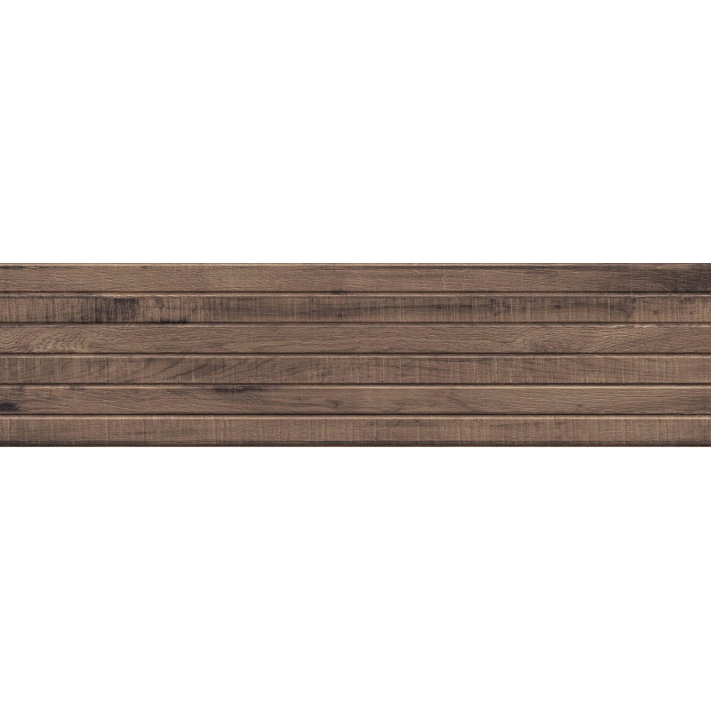 Mexen Western Wood Choco gres esmaltado rect. G1, azulejo imitación madera de pared 120 x 30 cm, mate - TL702-120-030-56
