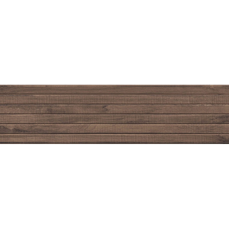 Mexen Western Wood Choco grés vidrado rect. G1, azulejo tipo madeira para parede 120 x 30 cm, mate - TL702-120-030-56