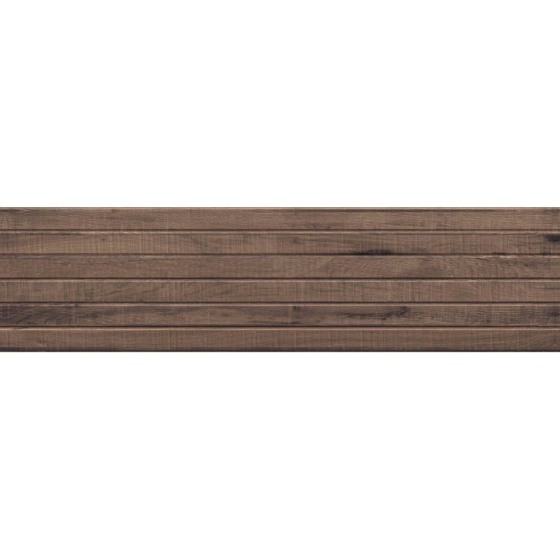 Mexen Western Wood Choco glazed rectified gres, wood-like wall tile 120 x 30 cm, matt - TL702-120-030-56