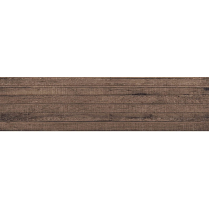 Mexen Western Wood Choco gres esmaltado rect. G1, azulejo imitación madera de pared 120 x 30 cm, mate - TL702-120-030-56