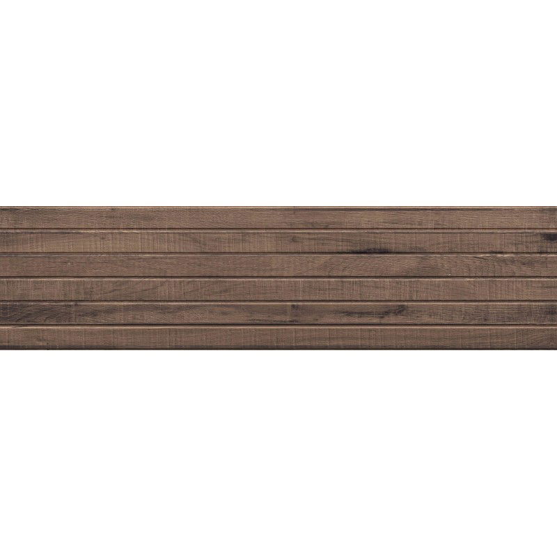 Mexen Western Wood Choco polerad rektifierad G1, träliknande väggplatta 120 x 30 cm, matt - TL702-120-030-56