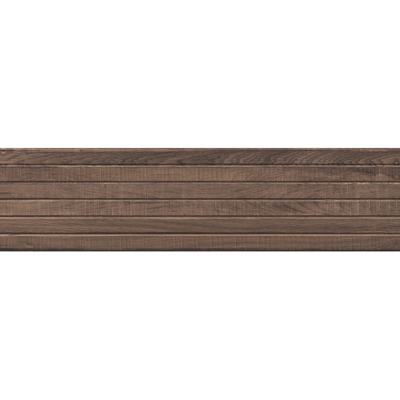 Mexen Western Wood Choco gres esmaltado rect. G1, azulejo imitación madera de pared 120 x 30 cm, mate - TL702-120-030-56