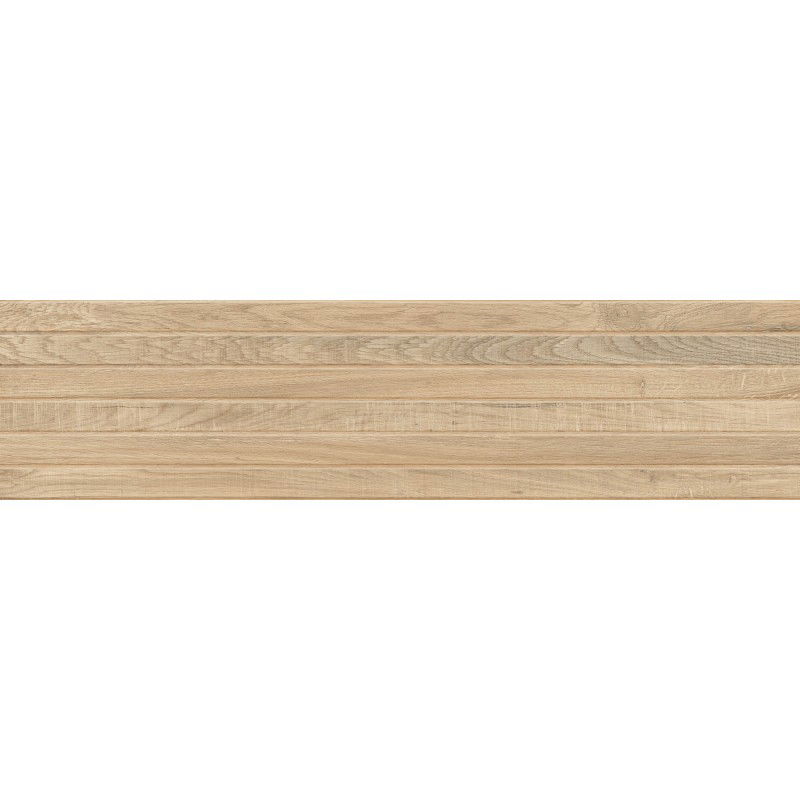 Mexen Western Wood Miele glasiertes Feinsteinzeug rekt. G1, wandähnliche Fliese 120 x 30 cm, matt - TL702-120-030-57