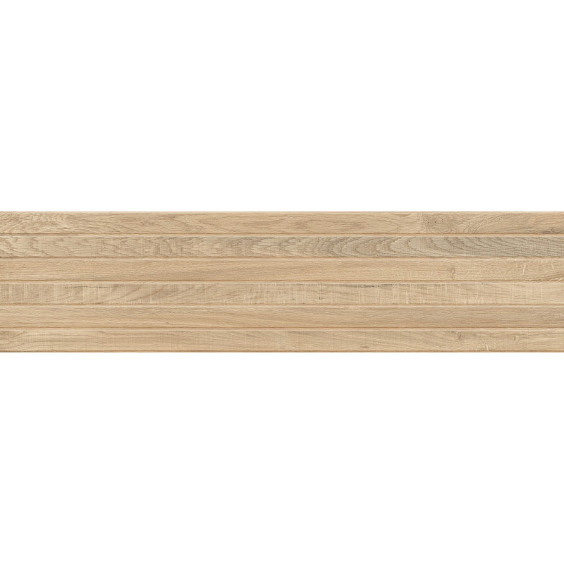 Mexen Western Wood Miele grés vidrado retificado G1, azulejo tipo madeira, de parede 120 x 30 cm, mate - TL702-120-030-57