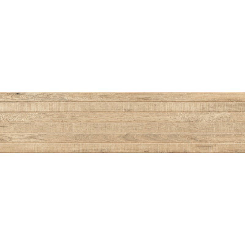 Mexen Western Wood Miele geglazuurde gerectificeerde gres tegel, houten wandtegel 120 x 30 cm, mat - TL702-120-030-57