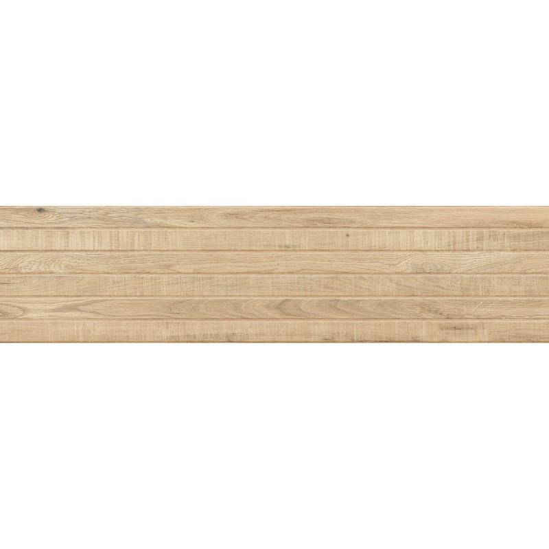 Mexen Western Wood Miele gres esmaltado rectificado G1, azulejo imitante madera para pared 120 x 30 cm, mate - TL702-120-030-57