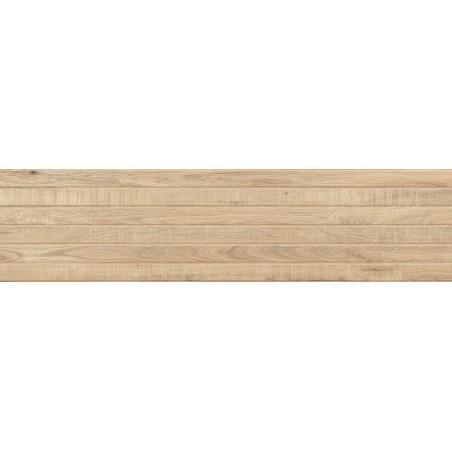 Mexen Western Wood Gres miele smaltato rett. G1, piastrella effetto legno da parete 120 x 30 cm, opaco - TL702-120-030-57