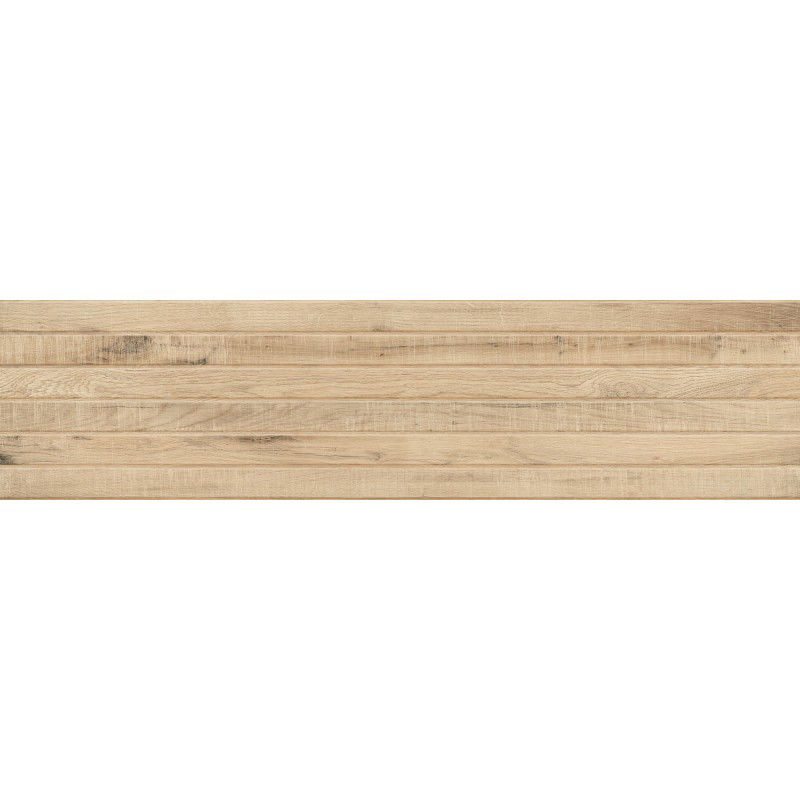 Mexen Western Wood Miele geglazuurde gerectificeerde gres tegel, houten wandtegel 120 x 30 cm, mat - TL702-120-030-57