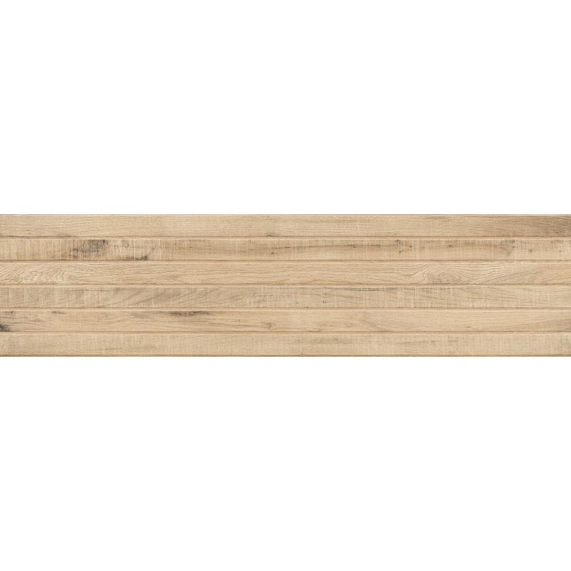 Mexen Western Wood Miele grés vidrado retificado G1, azulejo tipo madeira, de parede 120 x 30 cm, mate - TL702-120-030-57