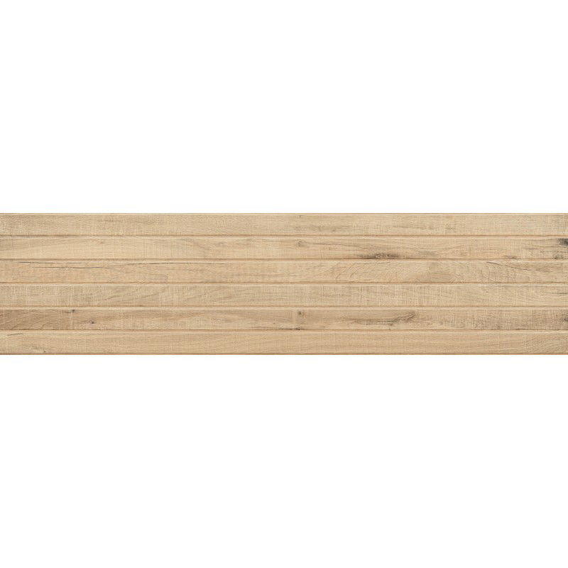 Mexen Western Wood Miele geglazuurde gerectificeerde gres tegel, houten wandtegel 120 x 30 cm, mat - TL702-120-030-57