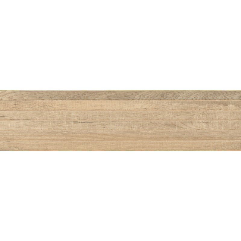 Mexen Western Wood Miele glaserad porslinsklinker, träliknande väggplatta 120 x 30 cm, matt - TL702-120-030-57