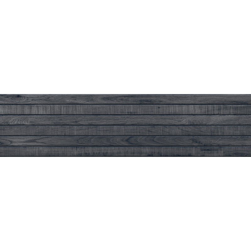 Mexen Western Wood Nero glaserad porslinsplatta rekt. G1, träliknande väggplatta 120 x 30 cm, matt - TL702-120-030-58