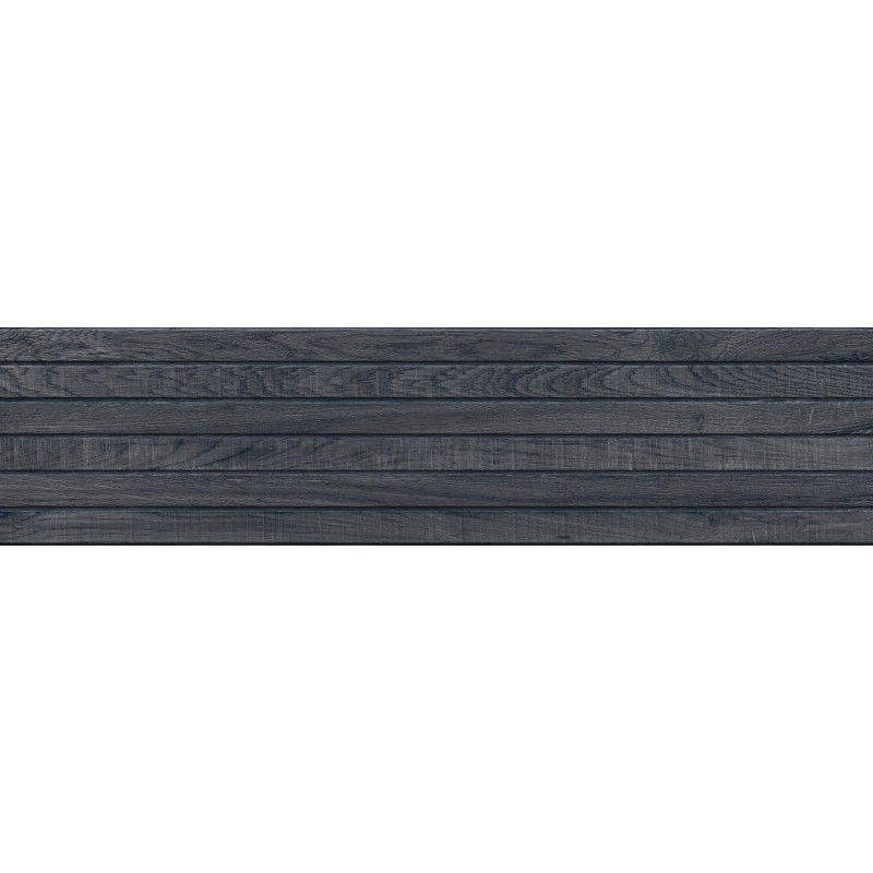 Mexen Western Wood Nero glasiertes Feinsteinzeug rektifiziert G1, holzähnliche Wandfliese 120 x 30 cm, matt - TL702-120-030-58