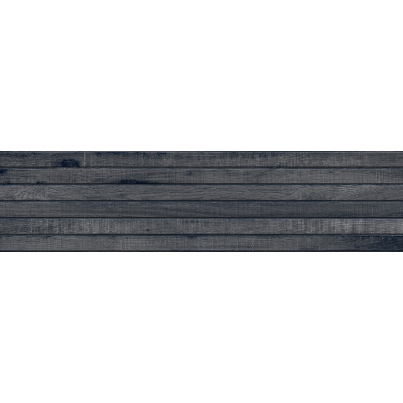Mexen Western Wood Nero gres esmaltado rect. G1, azulejo parecido a madera de pared 120 x 30 cm, mate - TL702-120-030-58