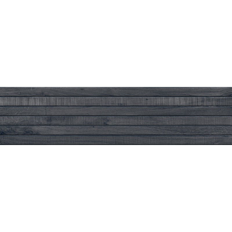 Mexen Western Wood Nero grés vidrado rekt. G1, azulejo tipo madeira para chão e parede 120 x 30 cm, mate - TL702-120-030-58