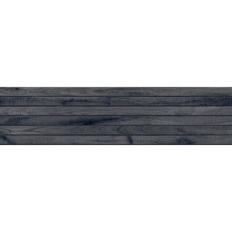 Mexen Western Wood Nero glaziran rektificiran gres G1, lesena stenska ploščica 120 x 30 cm, mat - TL702-120-030-58