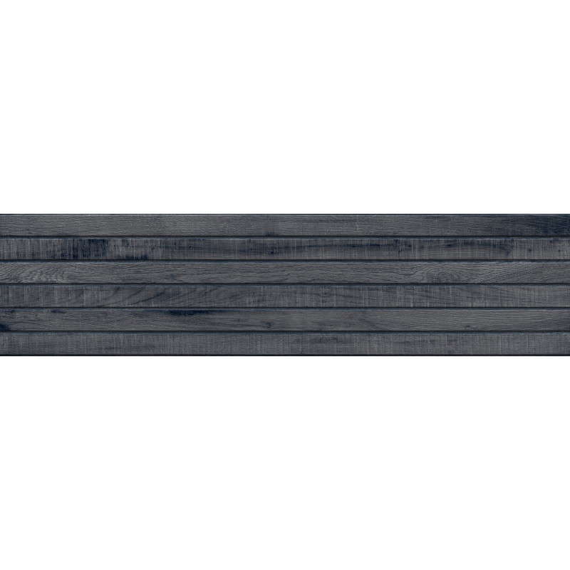 Mexen Western Wood Nero gres esmaltado rect. G1, azulejo parecido a madera de pared 120 x 30 cm, mate - TL702-120-030-58