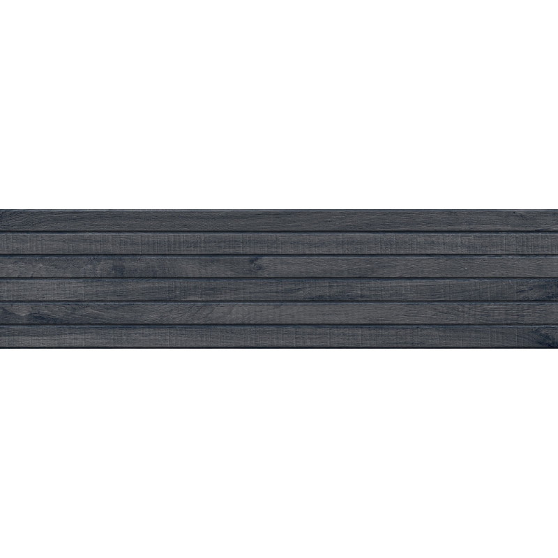 Mexen Western Wood Nero gres smaltato rettificato G1, piastrella effetto legno da parete 120 x 30 cm, opaca - TL702-120-030-58