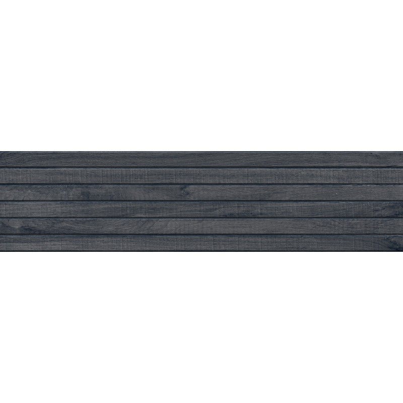 Mexen Western Wood Nero kiiltävä lasitettu rekt. G1, puulaminaattinen lattia-seinälaatta 120 x 30 cm, matta