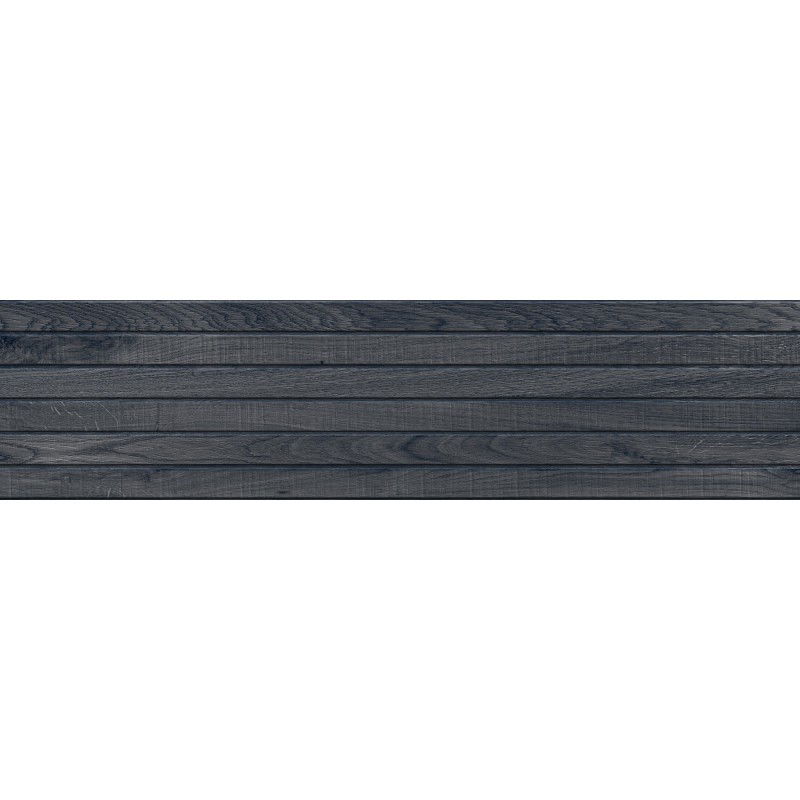 Mexen Western Wood Nero gres smaltato rettificato. G1, piastrella effetto legno da parete 120 x 30 cm, opaco - TL702-120-030-58