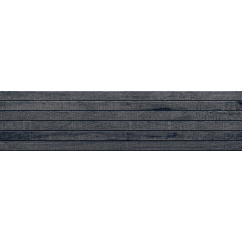 Mexen Western Wood Nero gres esmaltado rect. G1, azulejo parecido a madera de pared 120 x 30 cm, mate - TL702-120-030-58