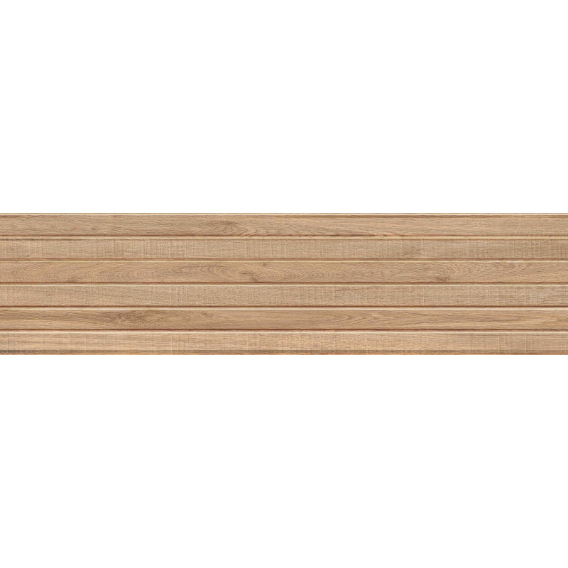 Mexen Mulberry Wood Honey grés esmaltado rect. G1, azulejo de parede efeito madeira 120 x 30 cm, mate - TL703-120-030-51