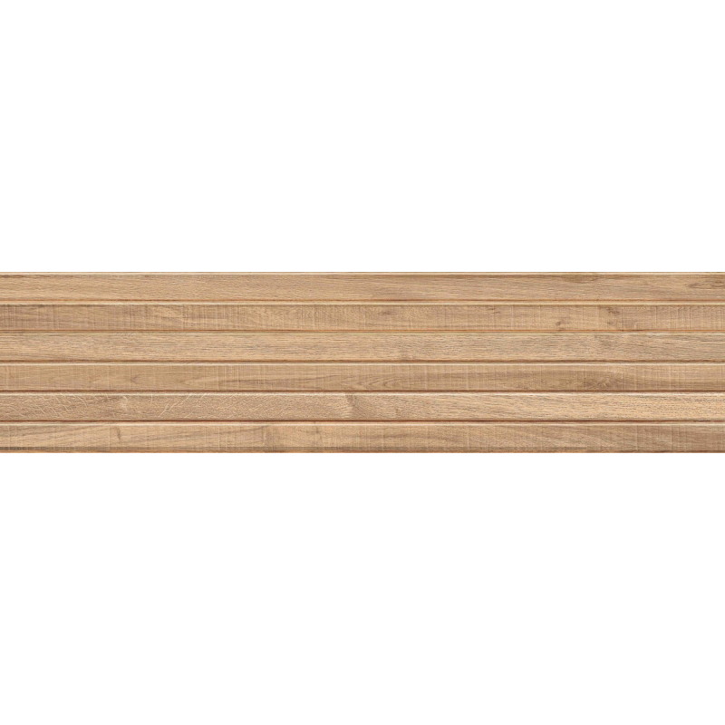 Mexen Mulberry Wood Honey glasiertes Feinsteinzeug rekt. G1, holzähnliche Wandfliese 120 x 30 cm, matt - TL703-120-030-51