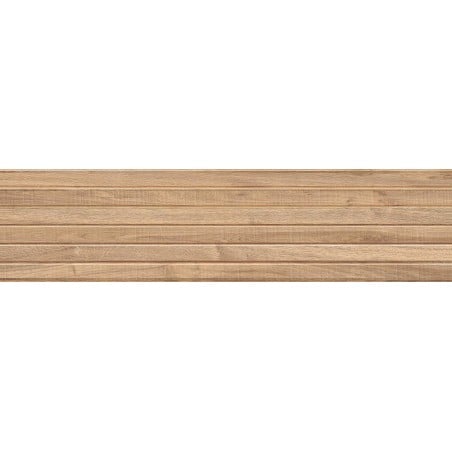 Mexen Mulberry Wood Honey glazed rectified porcelain stoneware tile G1, wood-like wall tile 120 x 30 cm, matte
