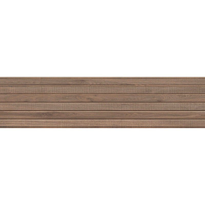 Mexen Mulberry Wood Brown gres smaltato rettificato G1, piastrella effetto legno da parete 120 x 30 cm, opaca - TL703-120-030-50