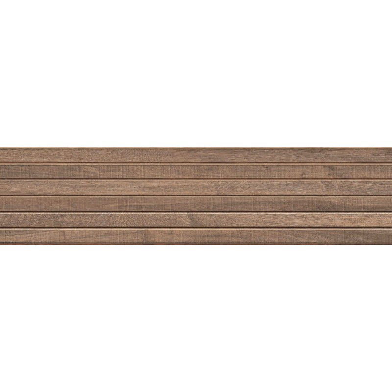 Mexen Mulberry Wood Bruine geglazuurde gres gerectificeerd G1, houtachtige wandtegel 120 x 30 cm, mat - TL703-120-030-50