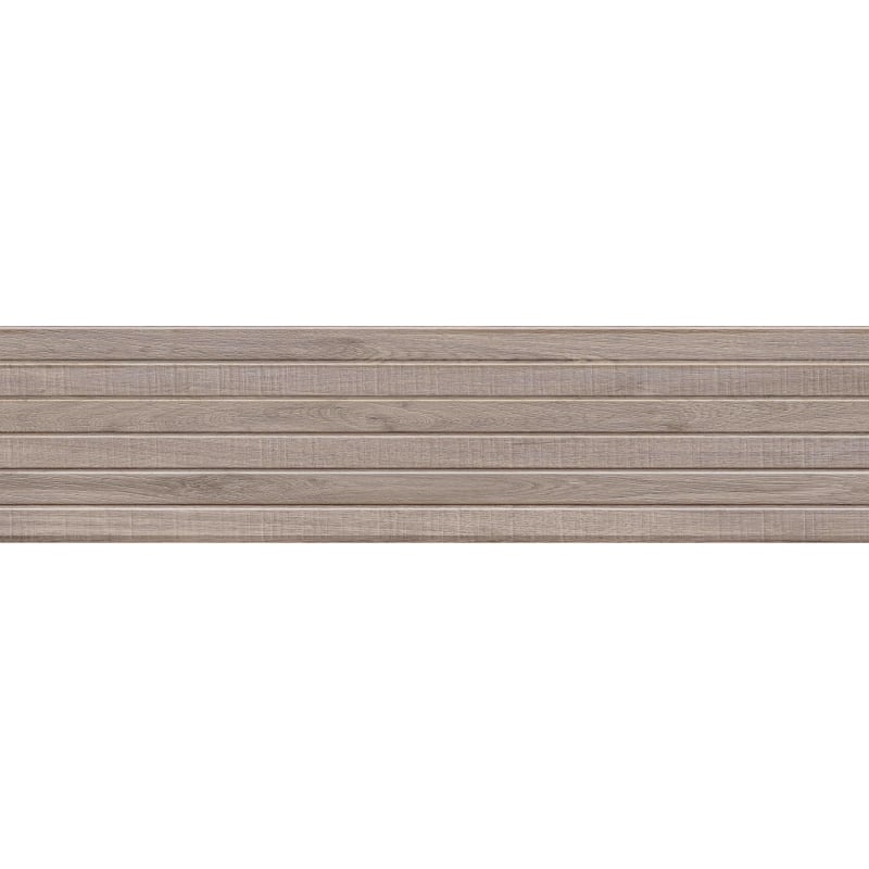 Mexen Mulberry Wood Tortora glazed rectified stoneware, wood-like wall tile 120 x 30 cm, matte - TL703-120-030-52