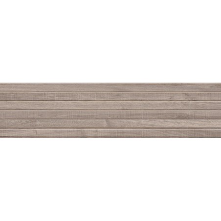 Mexen Mulberry Wood Tortora gres esmaltado rect. G1, azulejo de pared imitación madera 120 x 30 cm, mate - TL703-120-030-52
