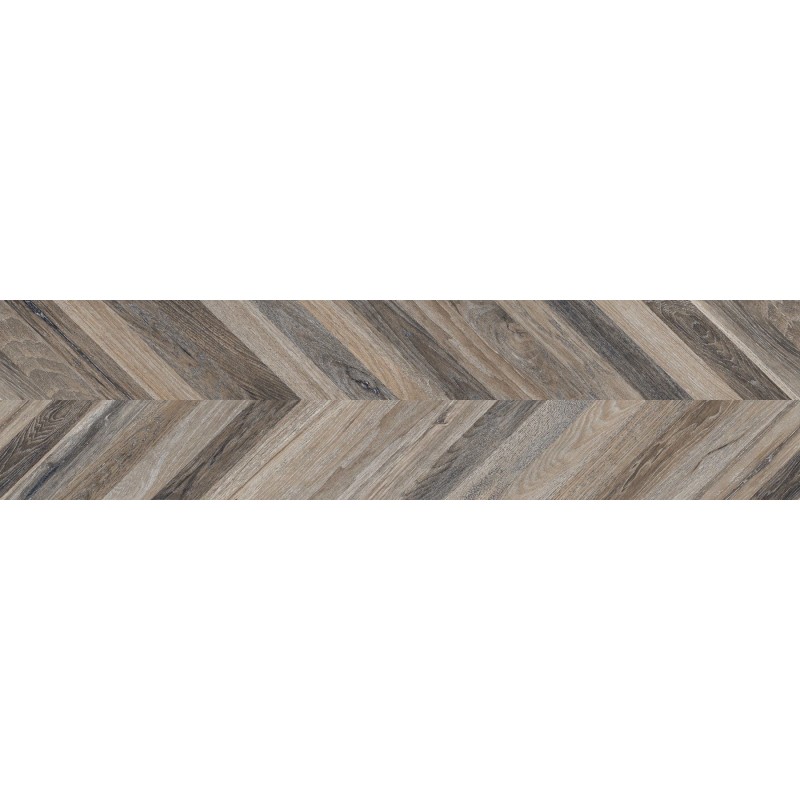 Mexen Native Black gres szkliwiony rekt. G1, płytka drewnopodobna podłogowo-ścienna 120 x 30 cm, carving - TL704-120-030-00