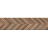 Mexen Native Brown glazed rectified G1 gres, wood-like floor and wall tile 120 x 30 cm, carving - TL704-120-030-01