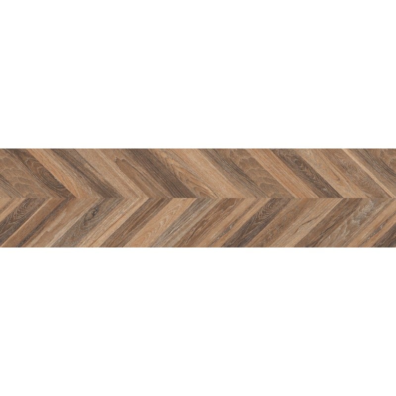 Mexen Native Brown gres szkliwiony rekt. G1, płytka drewnopodobna podłogowo-ścienna 120 x 30 cm, carving - TL704-120-030-01