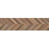 Mexen Native Brown glazed rectified G1 gres, wood-like floor and wall tile 120 x 30 cm, carving - TL704-120-030-01