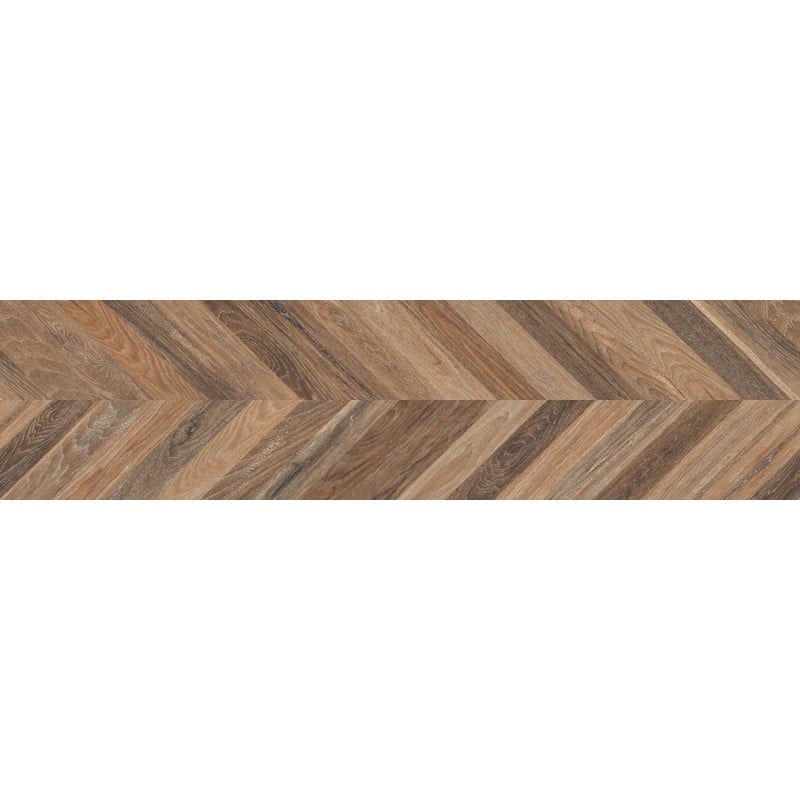 Mexen Native Brown gres szkliwiony rekt. G1, płytka drewnopodobna podłogowo-ścienna 120 x 30 cm, carving - TL704-120-030-01