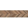 Mexen Native Brown glazed rectified G1 gres, wood-like floor and wall tile 120 x 30 cm, carving - TL704-120-030-01