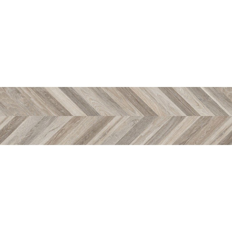 Mexen Native Grijze geglazuurde gerectificeerde gres G1, houtlook vloer- en wandtegel 120 x 30 cm, carving - TL704-120-030-02