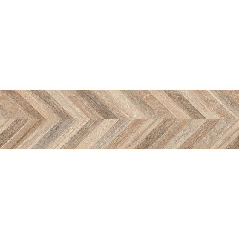 Mexen Native Miele gres smaltato rettificato G1, piastrella effetto legno da pavimento/parete 120 x 30 cm, carving