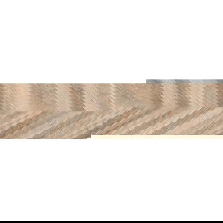 Mexen Native Miele grés vidrado retificado G1, azulejo com aspeto de madeira para chão e parede 120 x 30 cm, entalhado