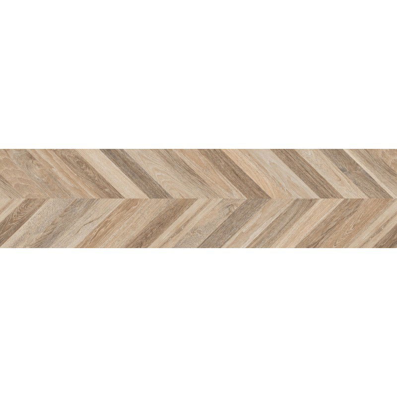 Mexen Native Miele glazed rectified porcelain stoneware G1, wood-like floor-wall tile 120 x 30 cm, carving - TL704-120-030-03