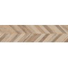 Mexen Native Miele glasuuritud portselanplaadid rekta. G1, puitimitatsiooniga põranda- ja seinaplaat 120 x 30 cm, carving