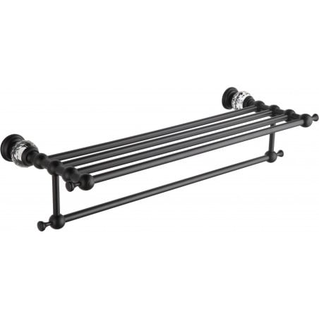 Mexen Estela dvieļu plaukts, melns - 7011520-70