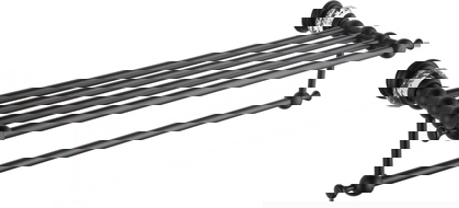 Mexen Estela dvieļu plaukts, melns - 7011520-70