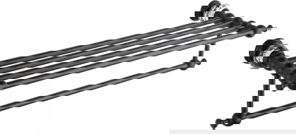 Mexen Estela mensola per asciugamano, nera - 7011520-70