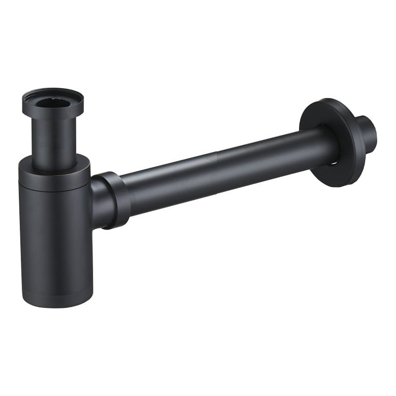 Mexen meia-sifão de lavatório redondo, preto antigo - 79950-79